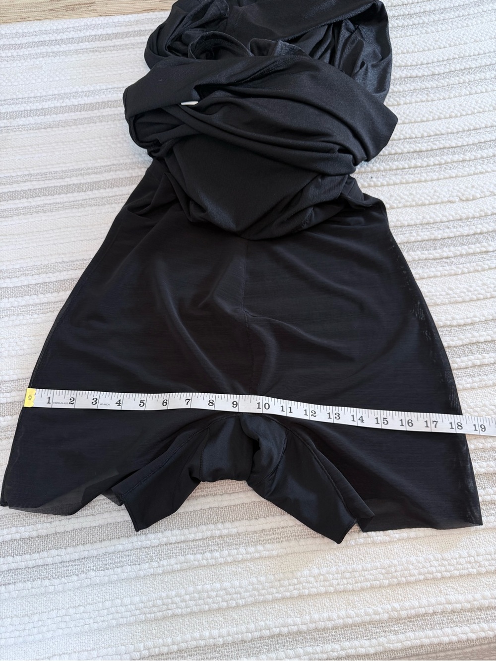 Popilush Metallic Shapewear Maxi Dress Off Shoulder Ruched High Slit Black L - Picture 14 of 16